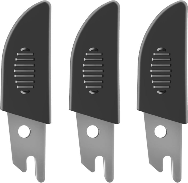 OSHINE O’Shine Miter Shears 3pcs Replacement SK5 Steel Blades with Sheaths, Shoe Molding Cutter Multi Angle Trim Cutter Blade for Angular Cutting Molding Crafting - Image 1